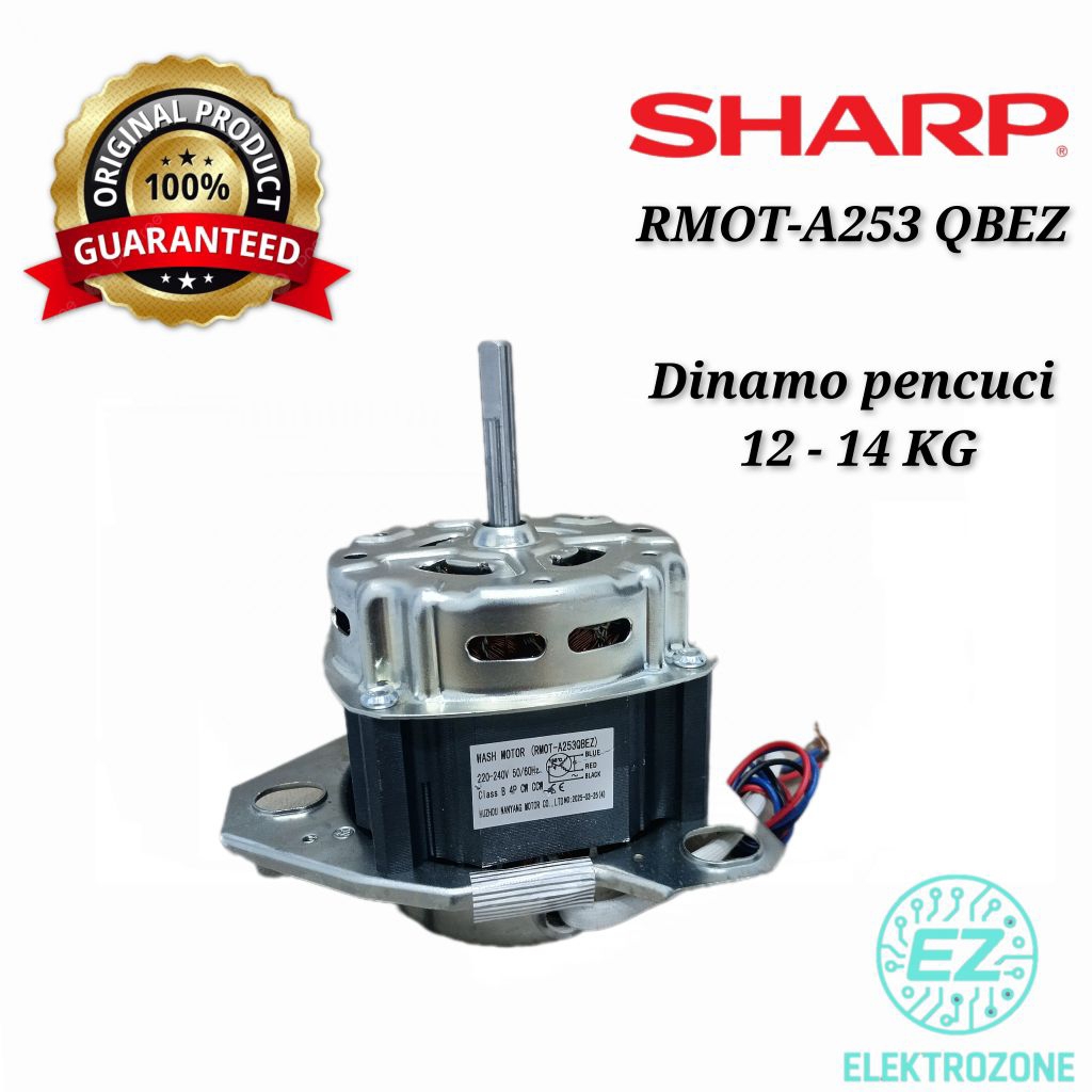 Dinamo Pencuci Mesin Cuci Sharp 12–14 Kg RMOT-A253 QBEZ Original – Motor Wash Mesin Cuci SHARP