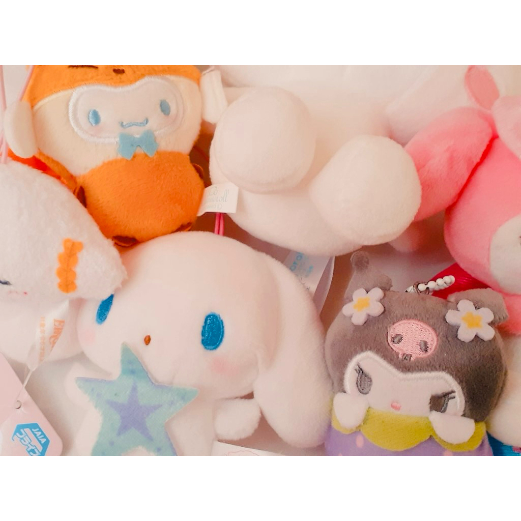 Ori READY Sanrio Plush Doll Keychain Melodi Cinnamon Cinamoroll & Cogimyun
