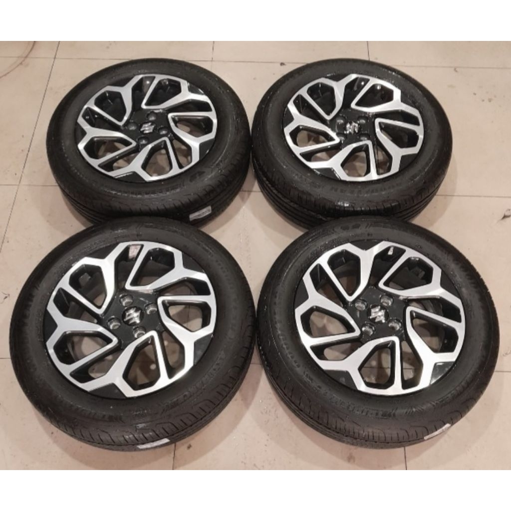 Velg Mobil Copotan Oem Suzuki FRONX Ring 16x6 Baud 4x100 ÷ Ban GY 195 60 R16 Buat Ignis Baleno Swift