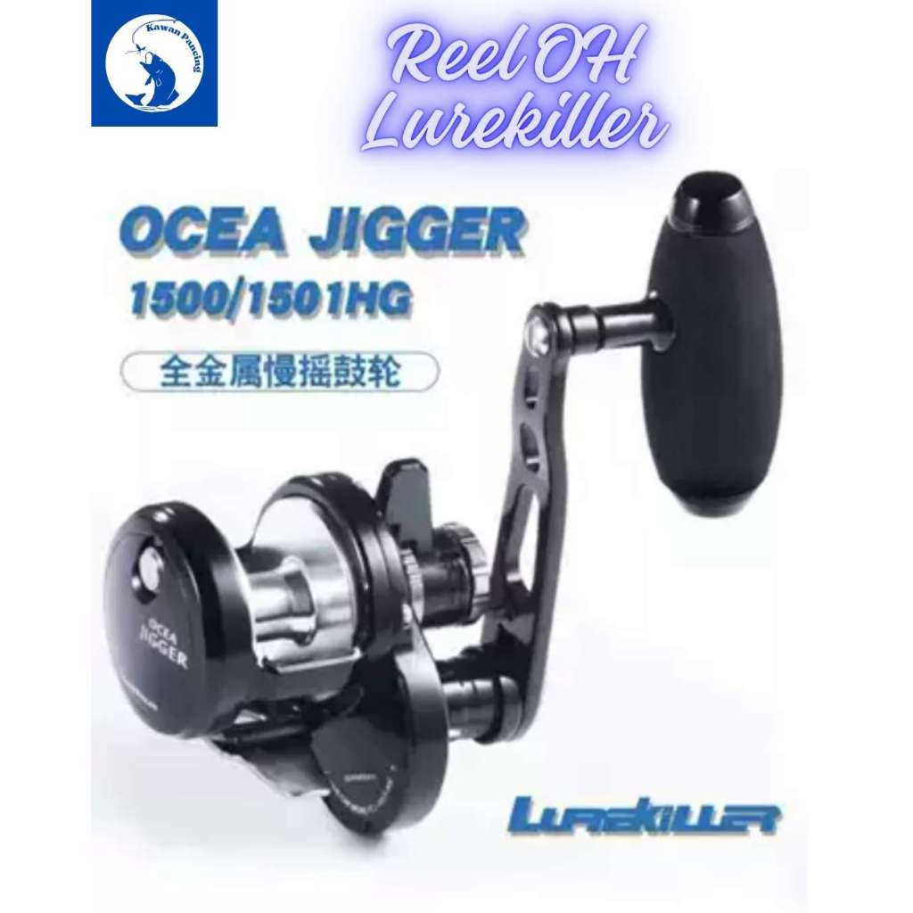 Reel Pancing Lurekiller Ocea Jigger OH 1501HG (handle kiri)