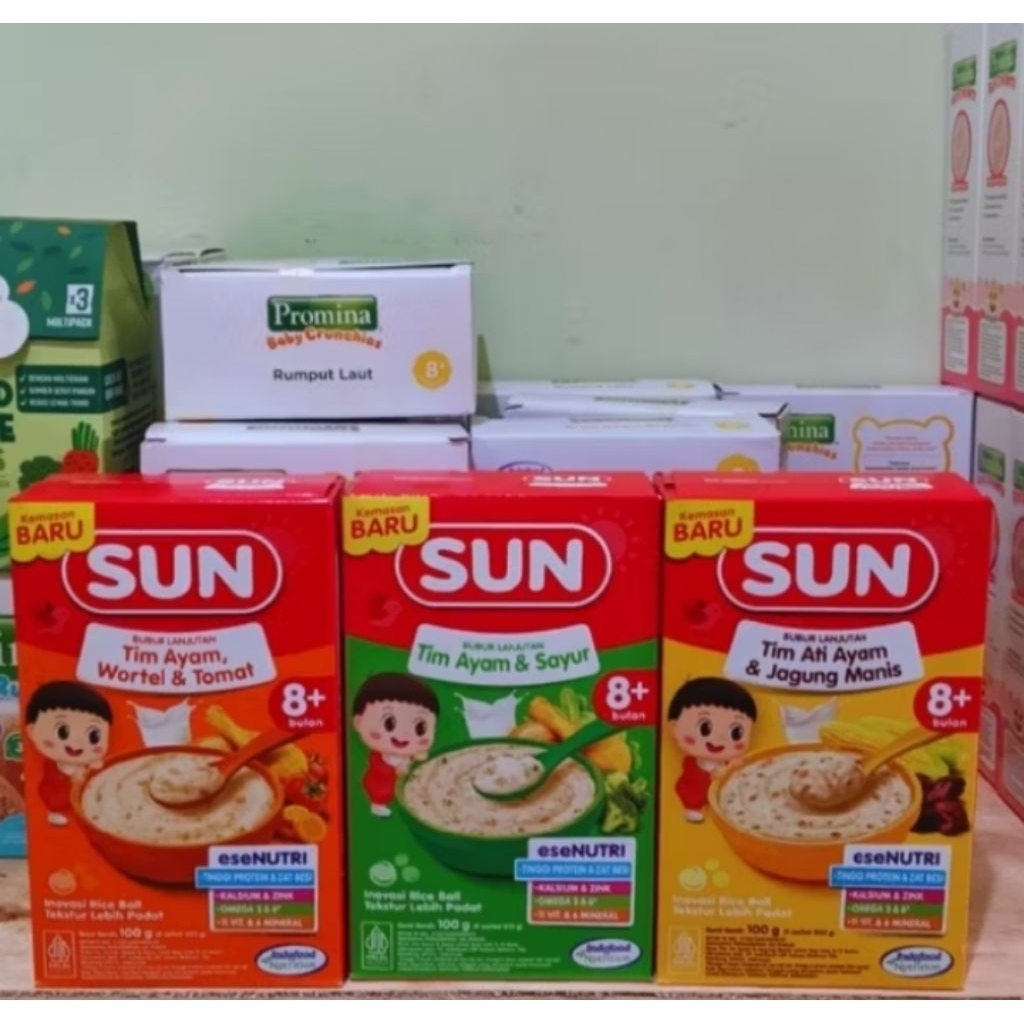 Sun Bubur Bayi 8+ Tim Instant 100 gr Box