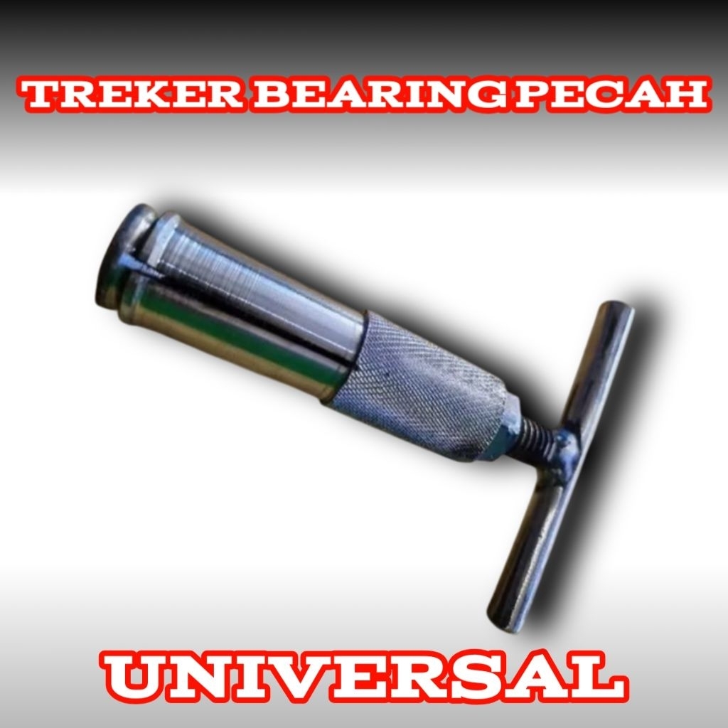 Treker cabut bearing pecah remuk