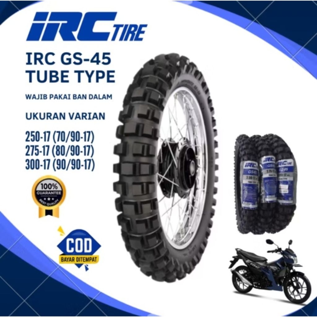 promo obral ban trail irc 70/90-17 / ban trail irc 80/90-17 / ban trail irc 90/90-17 / ban motor tra