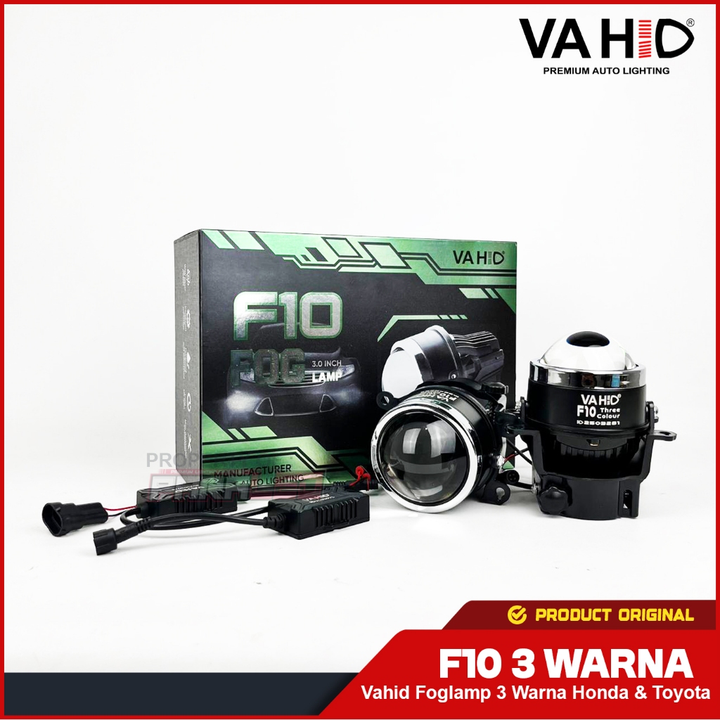 foglamp biled 3 inch vahid F10 3 warna untuk mobil honda dan toyota