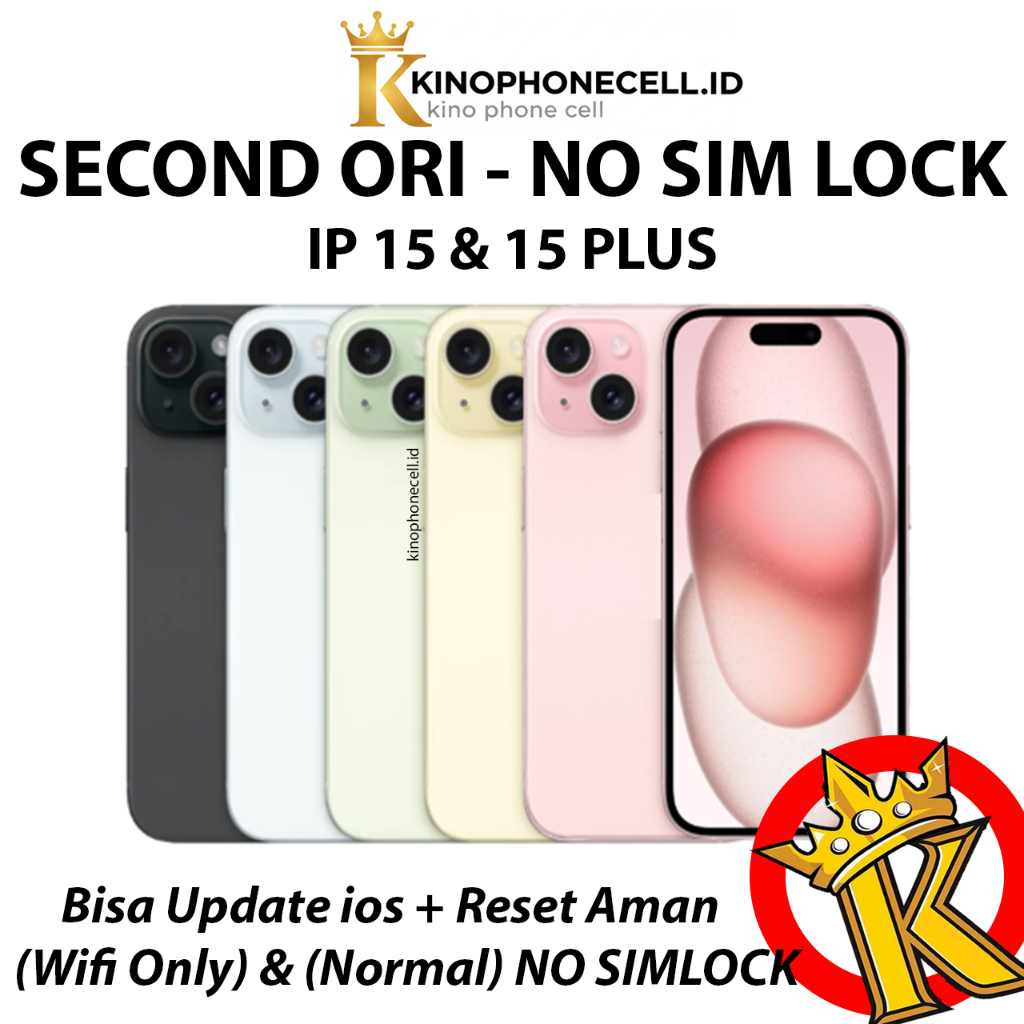 IPHONE 15 Second 128GB 256GB Normal Fulset Back Skin Carbon 15 Inter Mulus Fulset kino phone cell