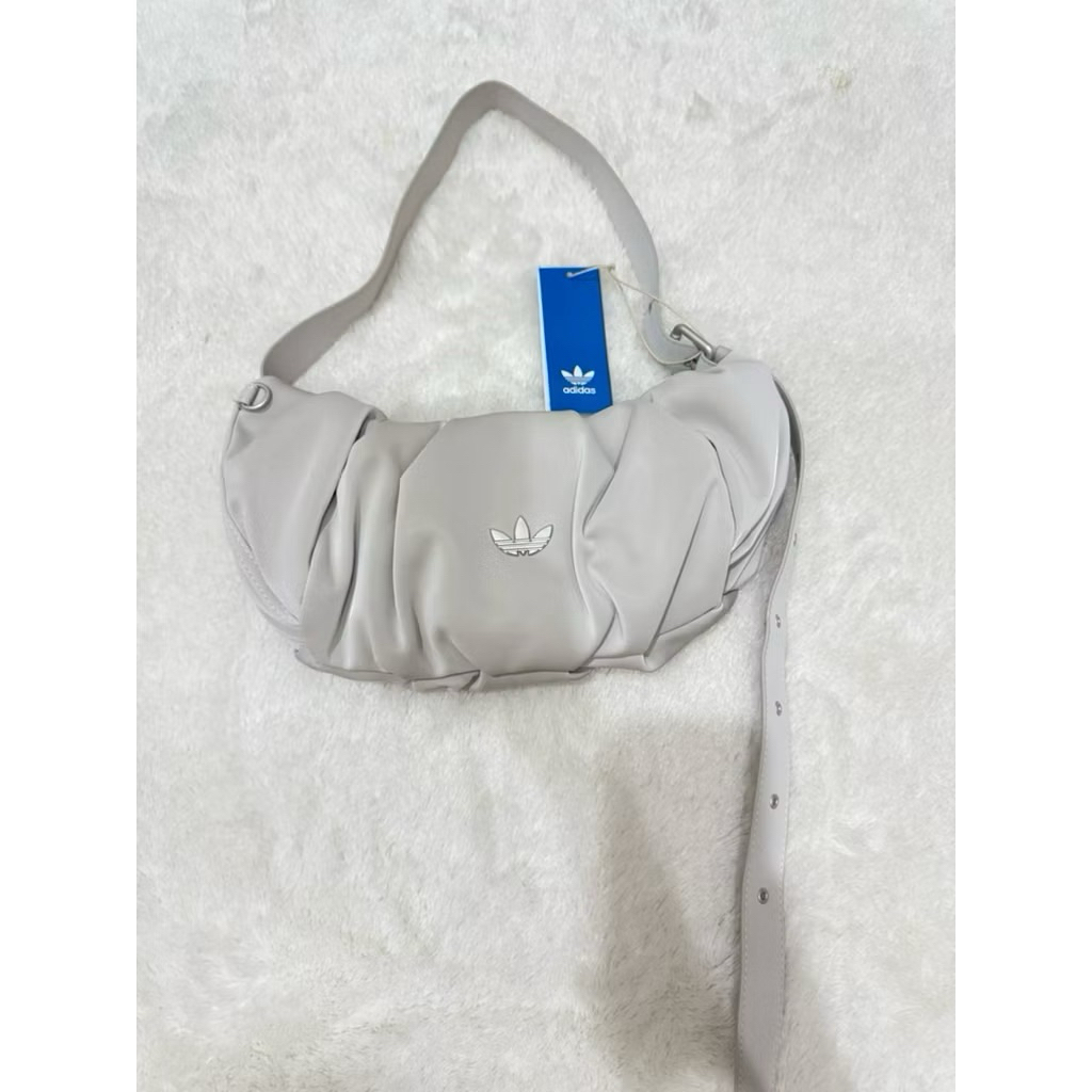 Adidas Cloud PU Leather Grey Shoulder Bag / Sling Bag Adjustable - ORIGINAL (KC1420)