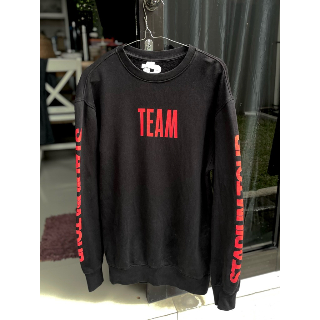 crewneck H&M x justin bieber stadium tour