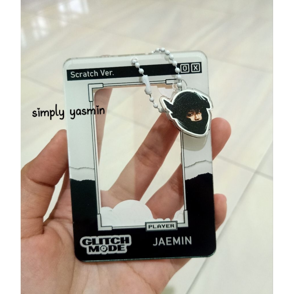 Photocard Holder 2 Side - Akrilik Costum - Photocard Holder Jaemin Glitch Mode Candy