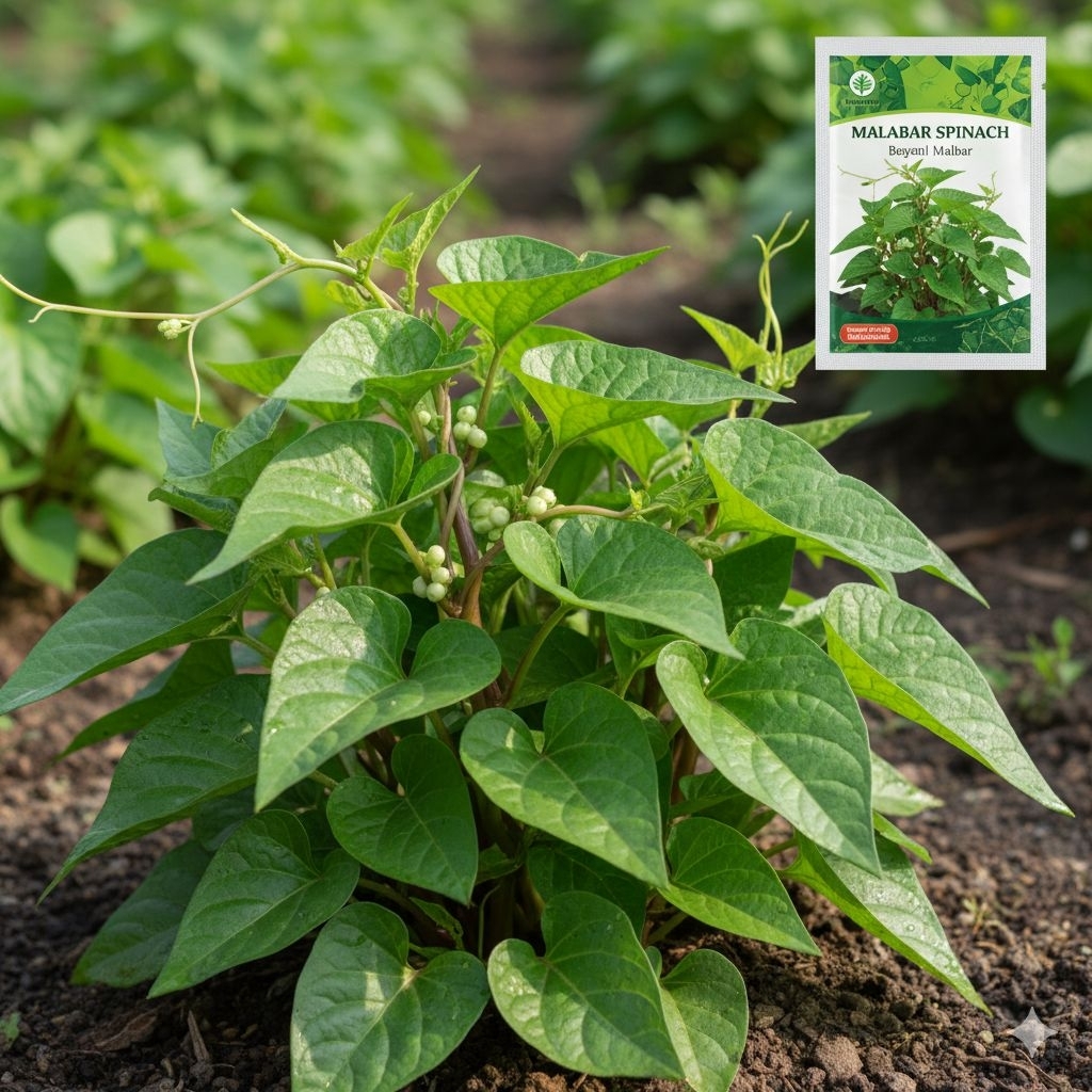 benih bayam malabar kemasan premium