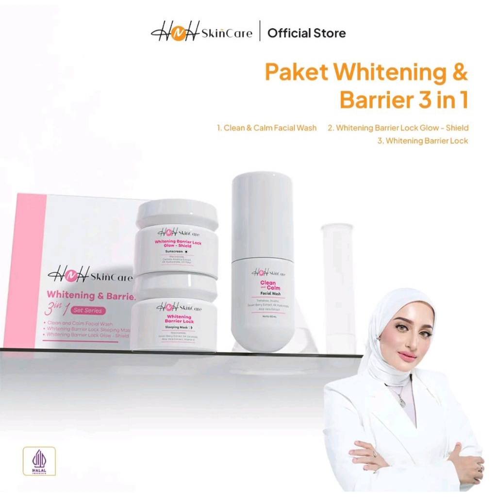 HNH Skincare - Paket Whitening Barrier Lock Bundle 3in1