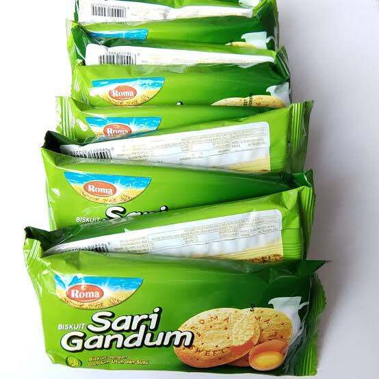ROMA SARI GANDUM PAK ISI 11 x 39gr BISKUIT RENYAH ENAK SEHAT MAYORA SNACK KILOAN GROSIR TERMURAH MAK