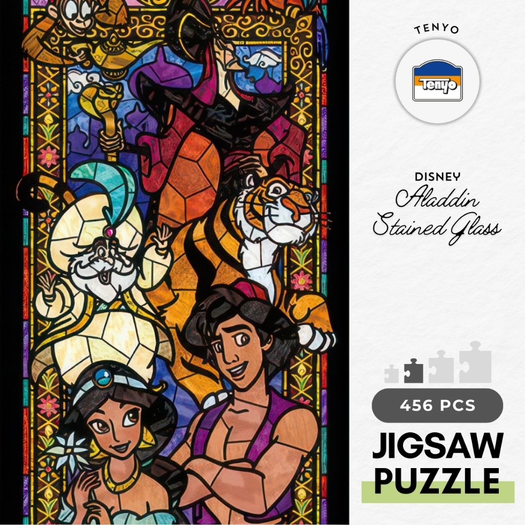 Tenyo DSG-456-737 Aladdin Stained Glass 456 Pieces Jigsaw Puzzle