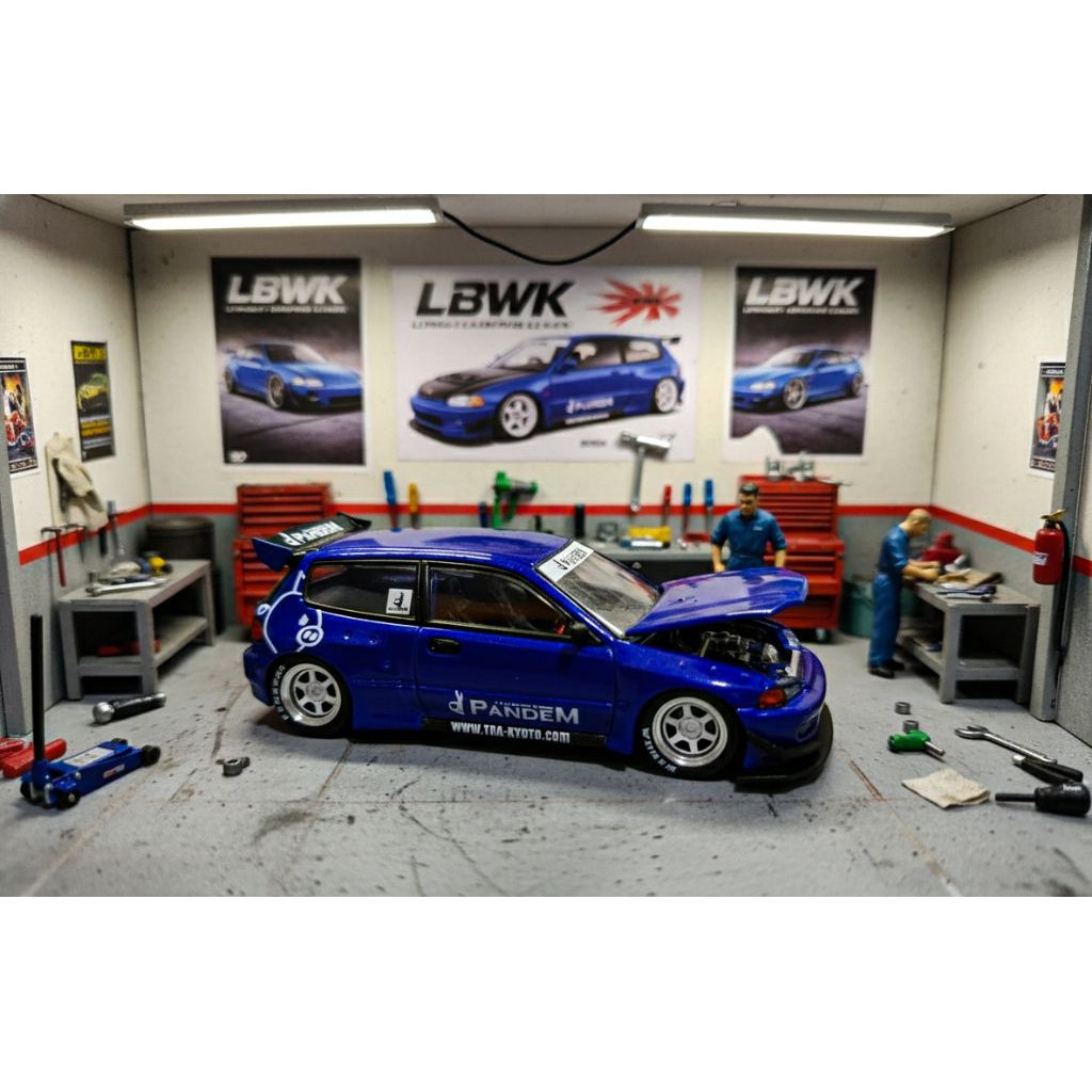 Pop race honda Civic EG pandem