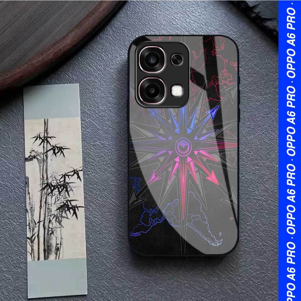 Softcase Kaca OPPO A6 PRO - Casing HP OPPO A6 PRO Terbaru [M371] Casing OP - Motif Keren Aestetik - 