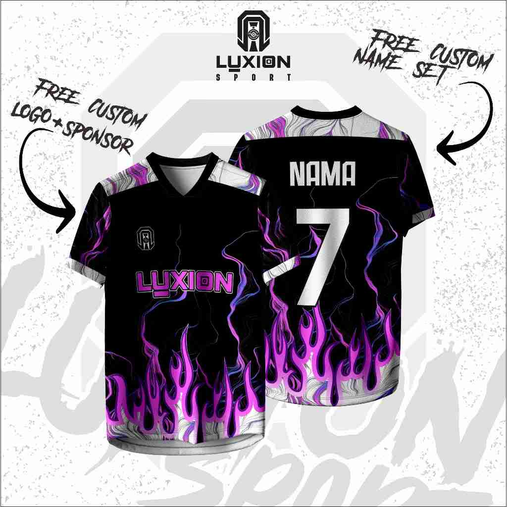 Jersey Futsal Custom Nama Nomor Sponsor Dry Fit || Jersey Bola Custom Nama Nomor Sponsor Premium