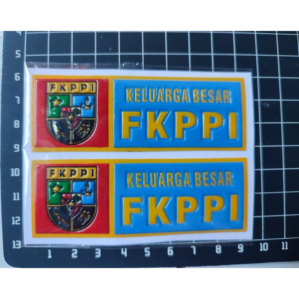Stiker Embos Plat No. Motor / Mobil FKPPI 1 Pasang