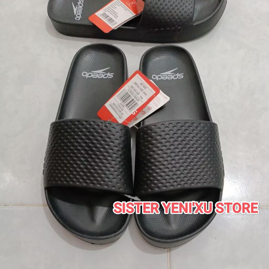 Sandal Speedo Men Entry Slides AM BLACK (Size UK.7/EUR 40.5 ONLY) ORIGINAL STORE 100%