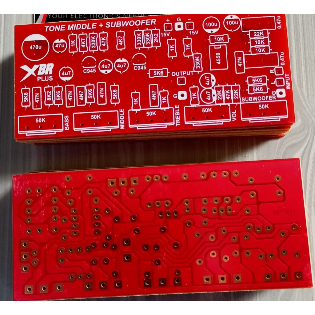 PCB TONE CONTROL XBR MIDDLE PLUS SUBWOOFER