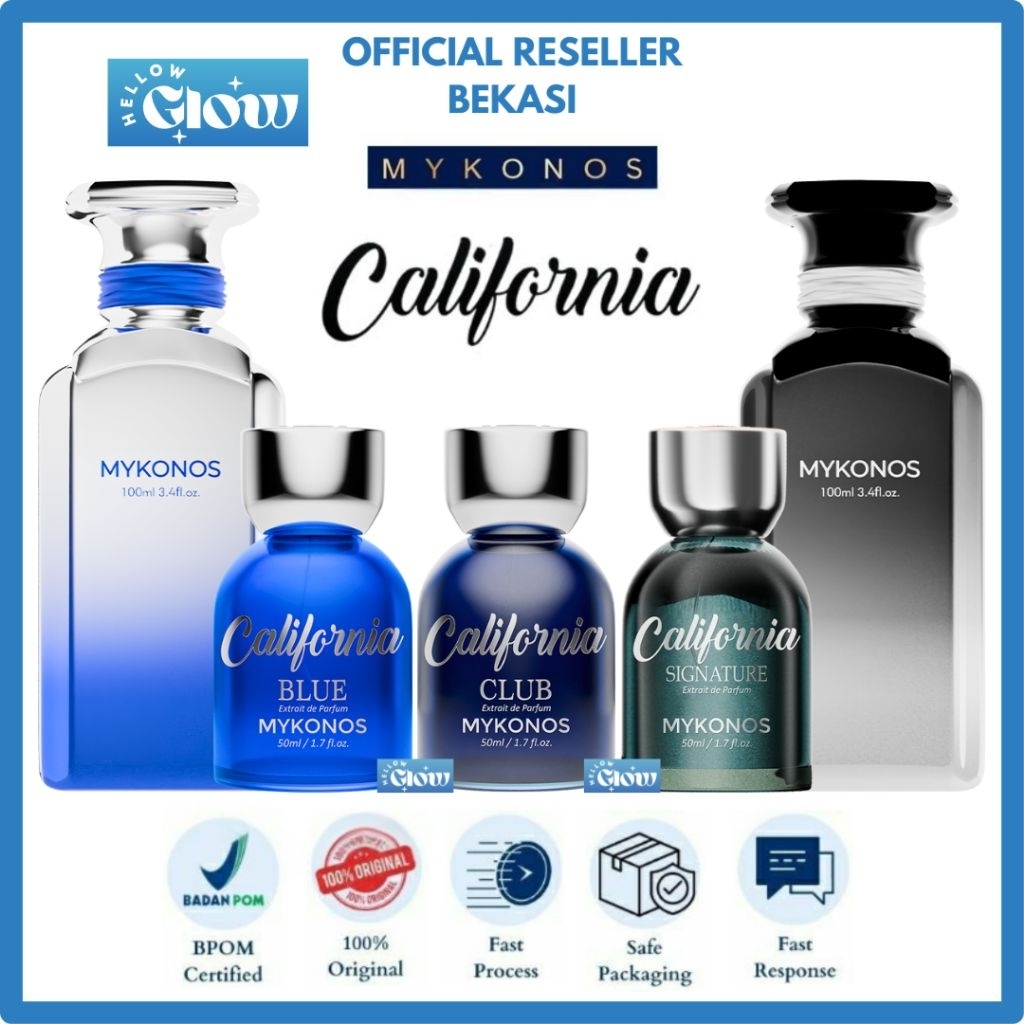 Mykonos California Signature | California Blue | California Club Extrait de Parfum 50ML/100ML