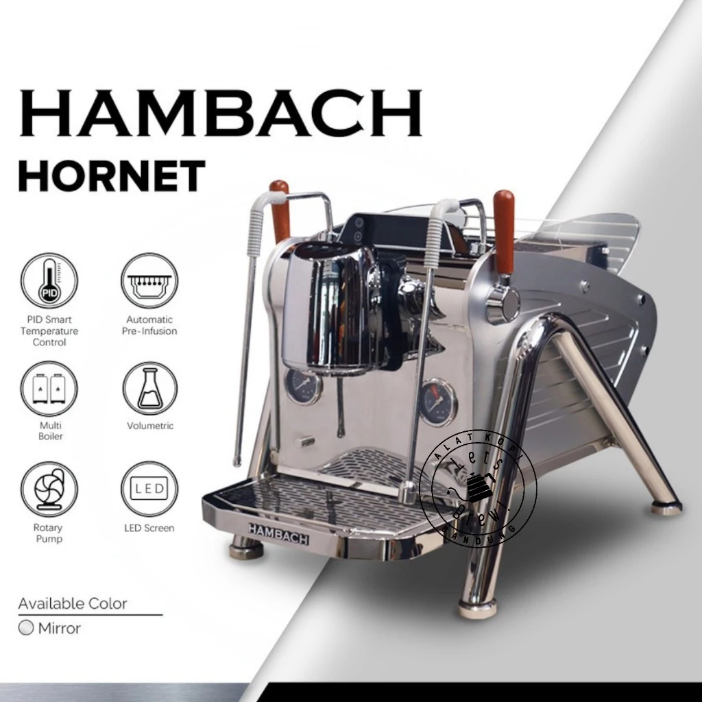 Hambach Mesin Kopi Espresso HORNET Volumetric 1 Group PID Rotary Pump / Hambach Hornet Espresso Mach