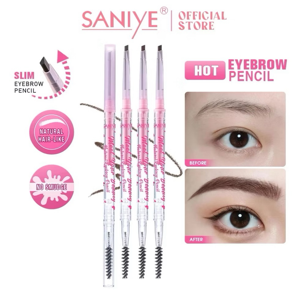 SANIYE Double Head Eyebrow Pencil Natural Smooth Eyebrow Pencil M334 / Pencil Eyebrow Pencil