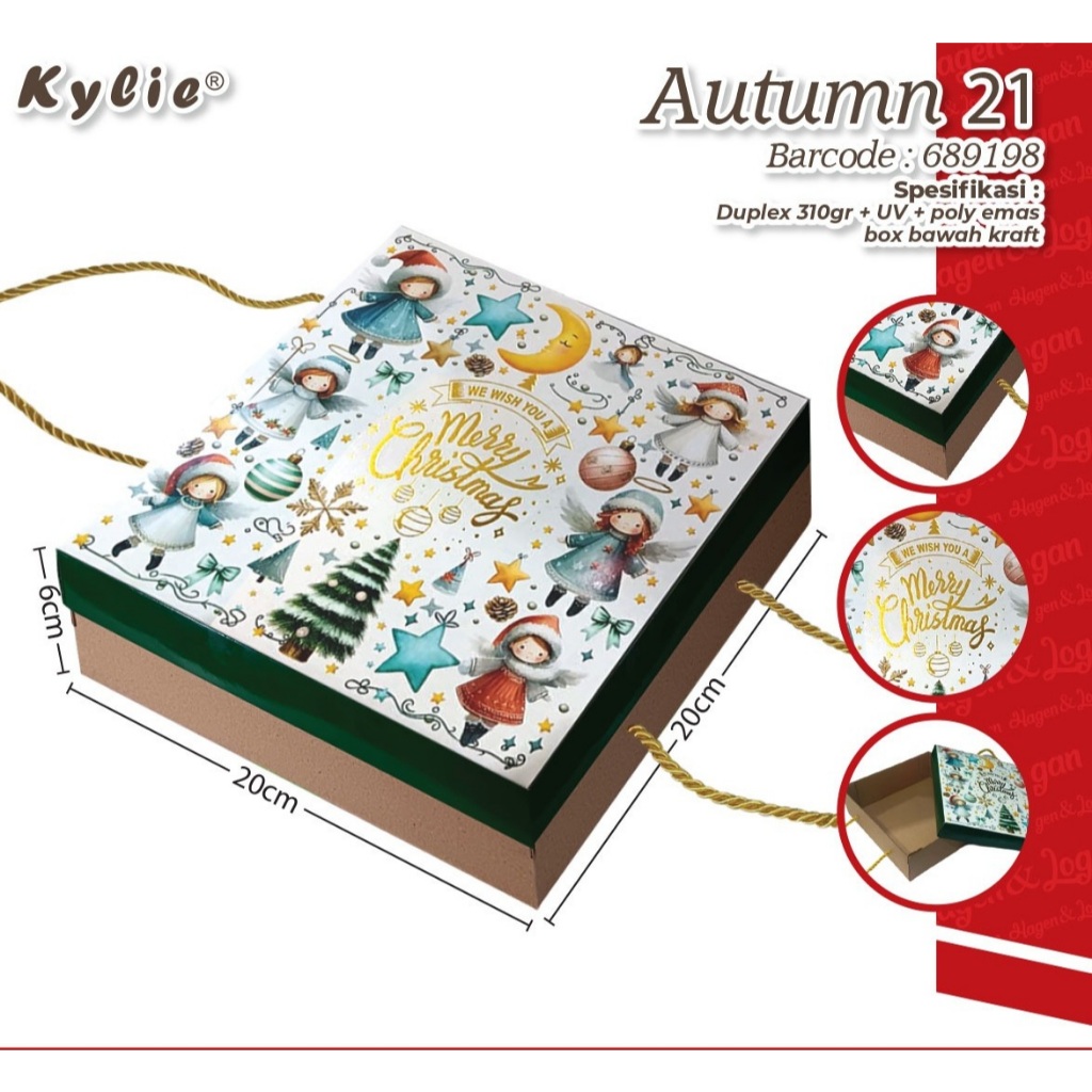 Box Hampers Natal Christmas Hardbox