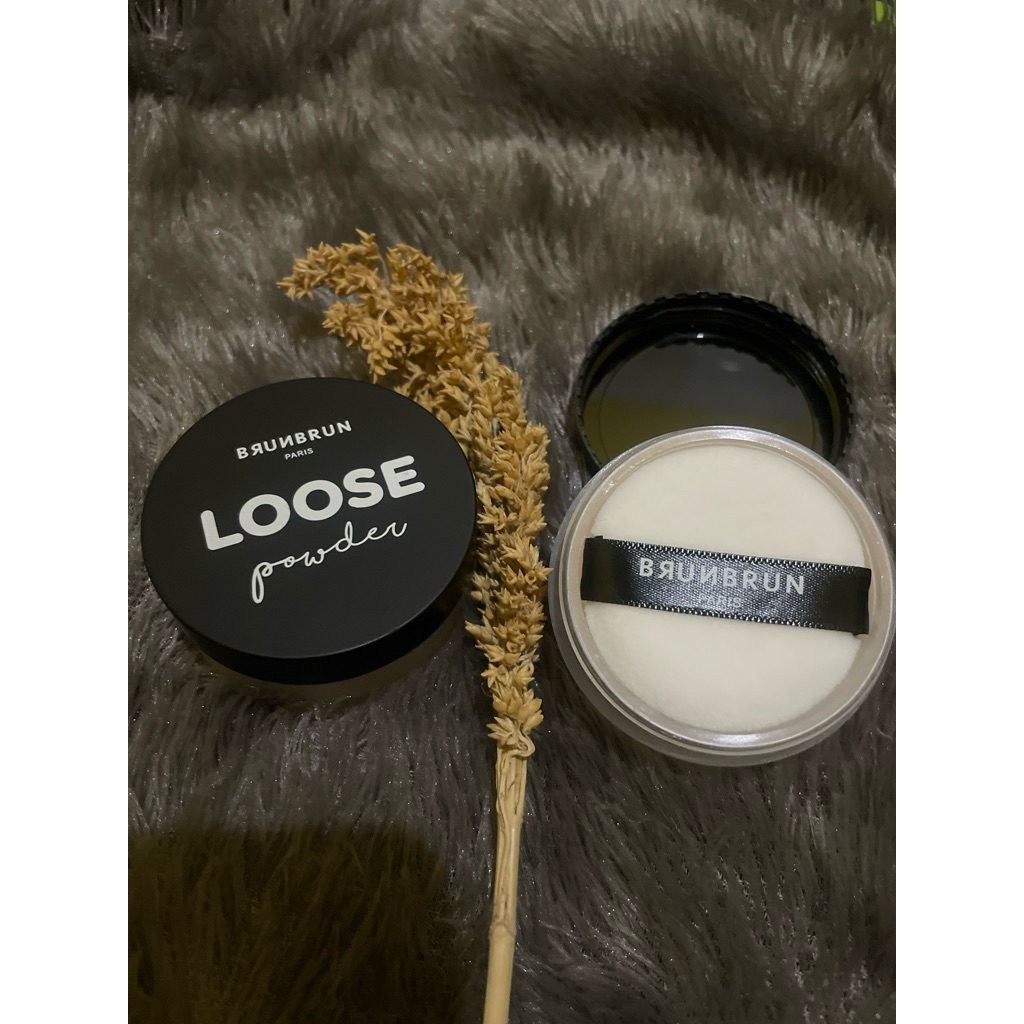 LOOSE POWDER BRUNBRUN PARIS. BEDAK TABUR BRUNBRUN PARIS