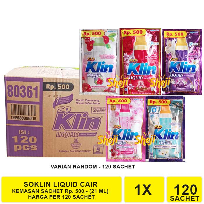 SOKLIN CAIR 1 DUS/ SOKLIN LIQUID 20ML 1 DUS Isi 130 Sachet
