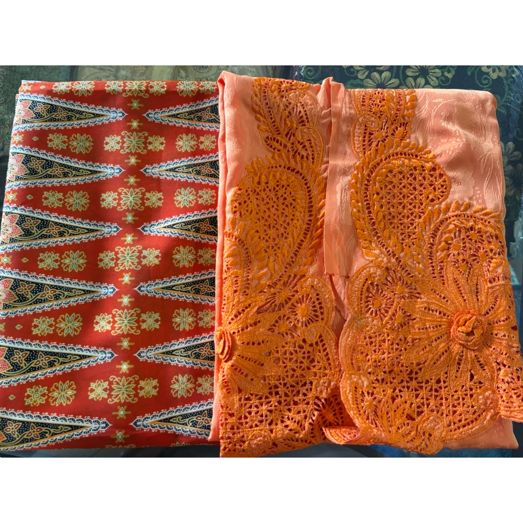 Setelan Kain Kebaya dan Rok Jadul | kain kebaya tradisional | kebaya kutubaru | kain lawasan | kebay