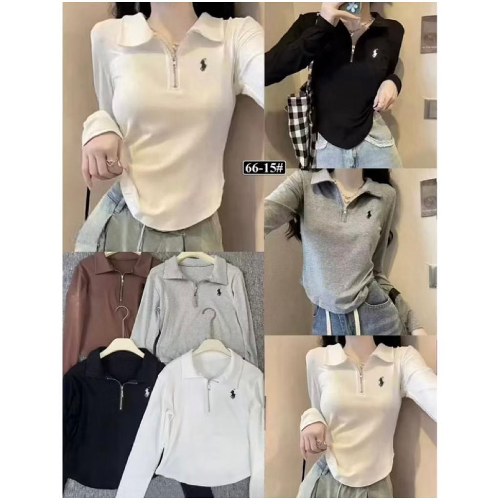 atasan perempuan PoL* //kode-PL-069// atasan all size anak tanggung remaja// atasan lengan panjang//