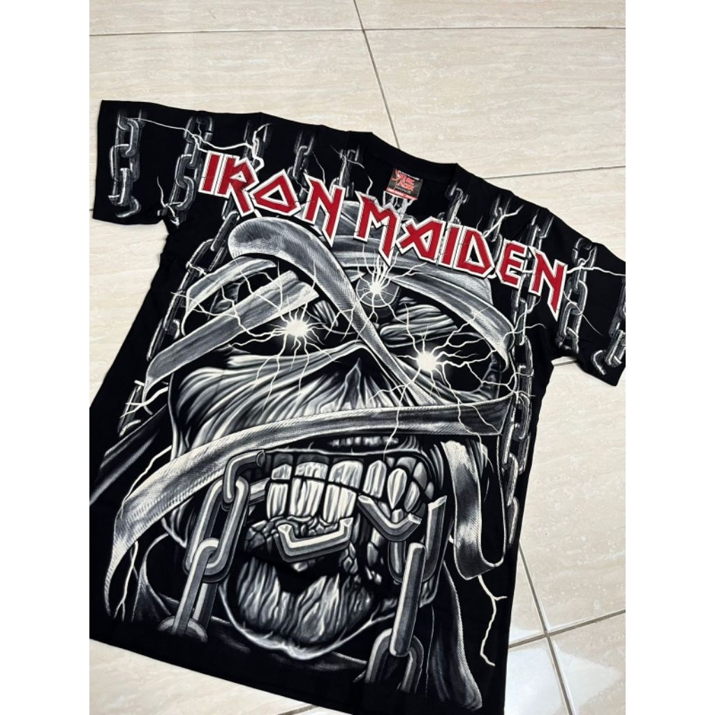 KAOS BAND BOOTLEG FANMADE BARU THE ROXX THE MAXX DISCHARGE ALL OVER PRINT AOP IRON MAIDEN TYPE 2 SIL
