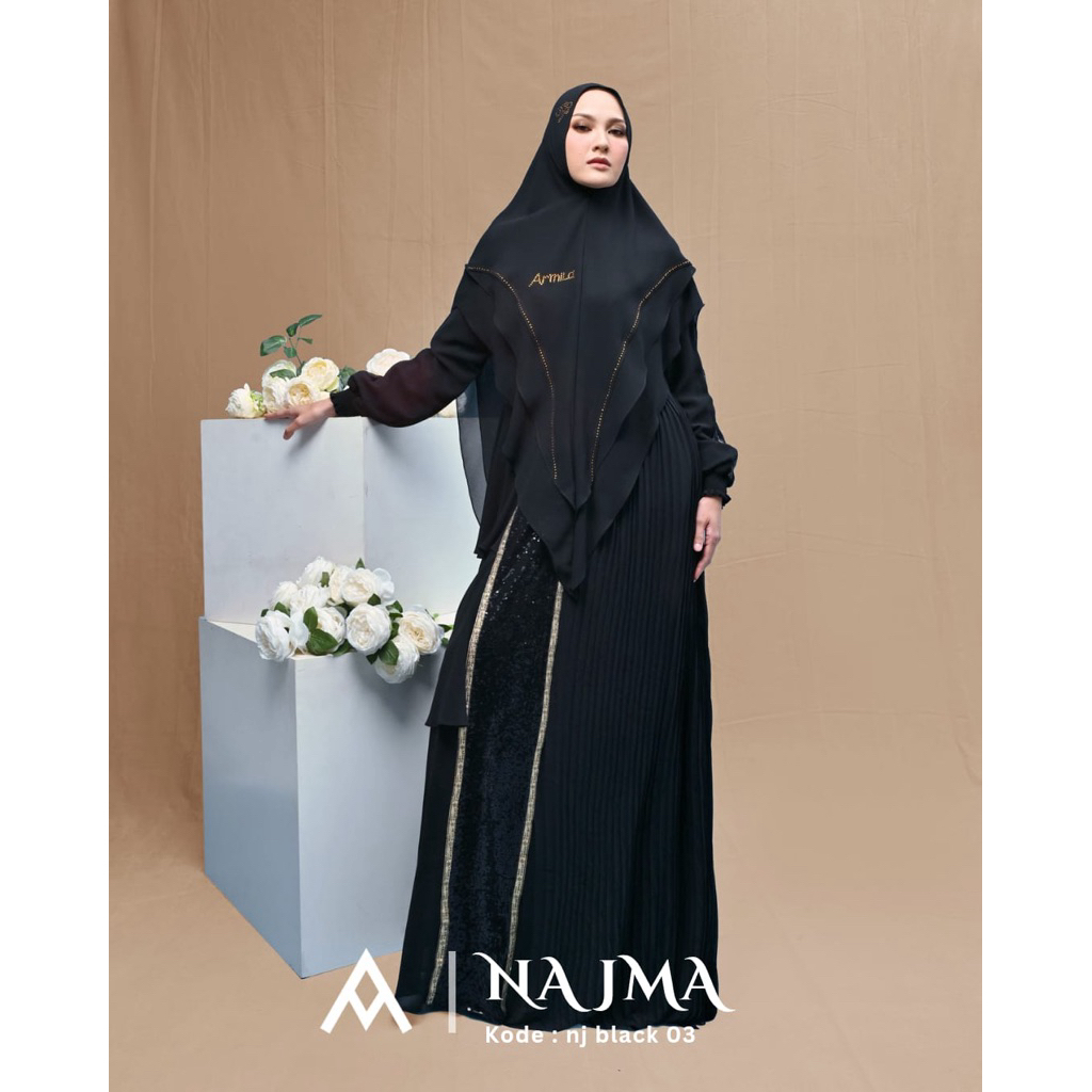 Gamis set khimar set syari Armila brand Armila syari set armila