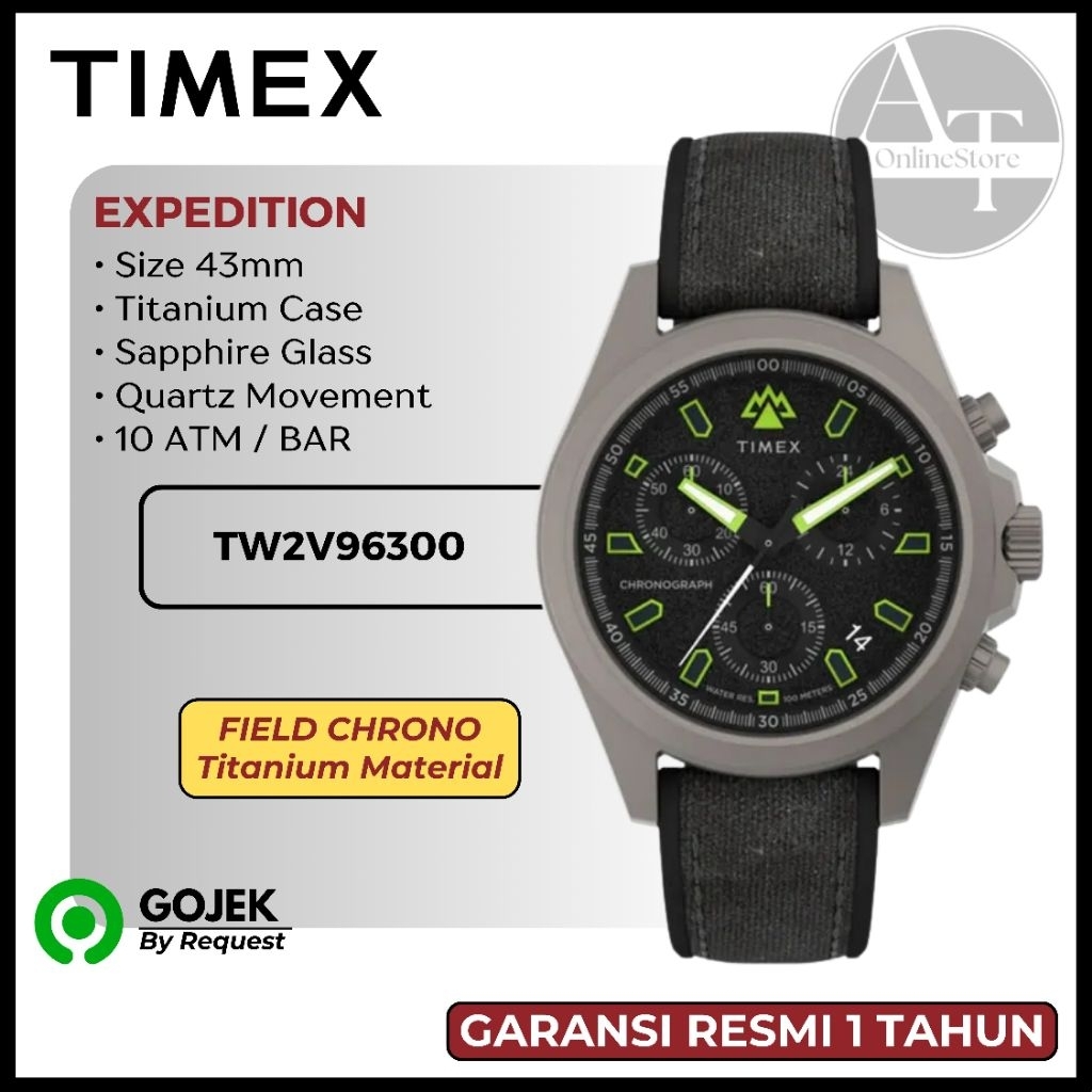 Jam Tangan Pria Timex TW2V96300 Expedition North Field Chrono ORIGINAL Resmi
