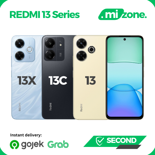 (HP BEKAS) Redmi 13 / 13C / 13X Second Smartphone Mediatek Helio G91-Ultra Layar DotDisplay FHD+ 6.7