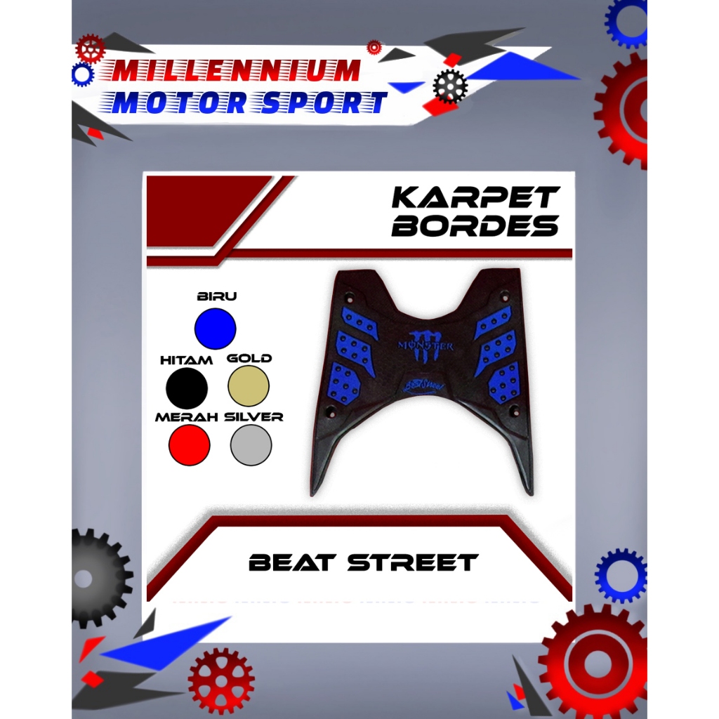 KARPET ALAS PIJAKAN KAKI / BODRES MOTOR BEAT STREET 2017