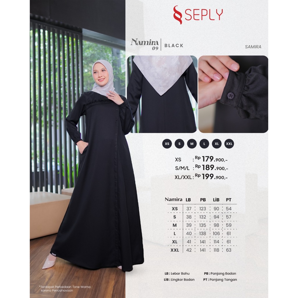 NEW COLLECTION GAMIS POLOS SEPLY NAMIRA 09 WARNA MAROON