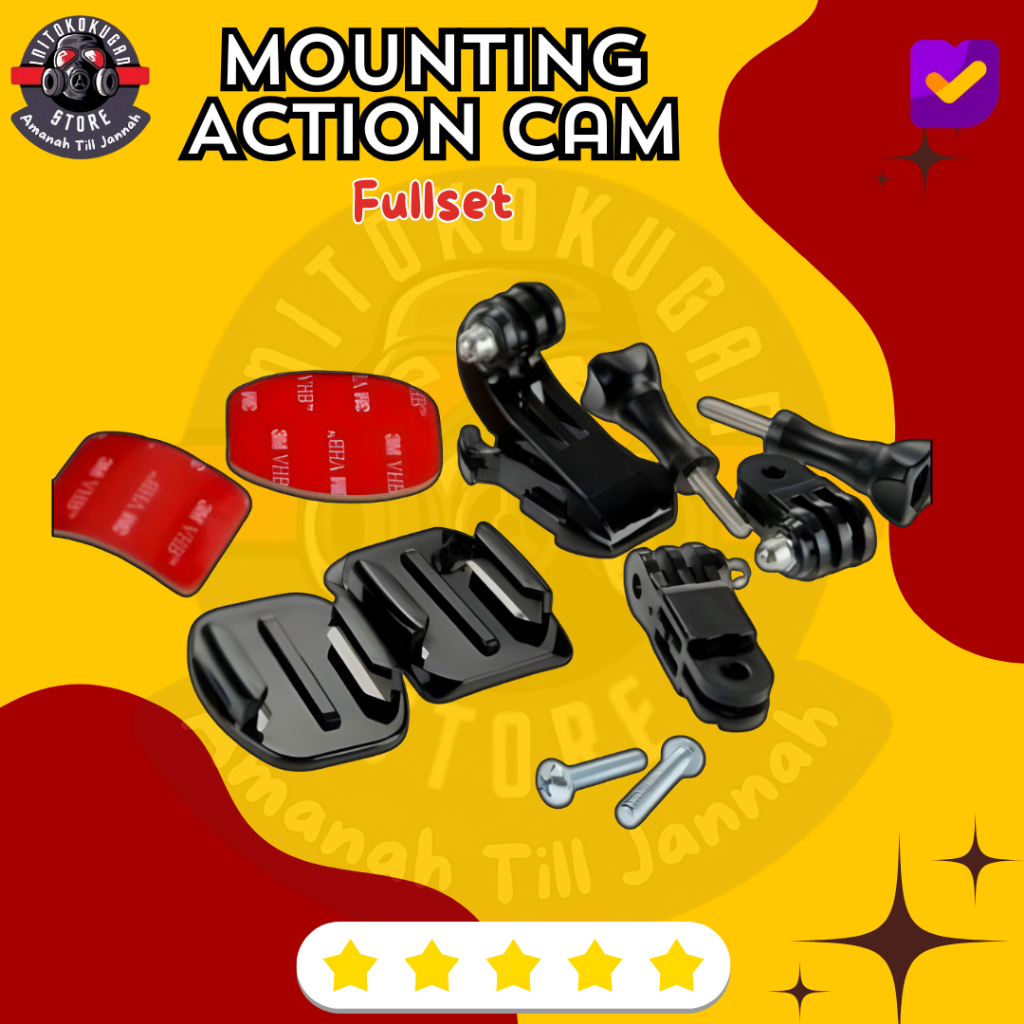 Helmet Mounting / Helmet Mount Universal Action Cam GOPRO,Xiaomi Yi