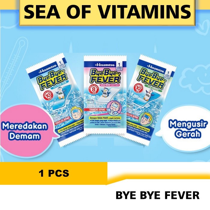 1 PCS BYEBYE FEVER BYE BYE FEVER BAYI ANAK DEWASA HISAMITSU