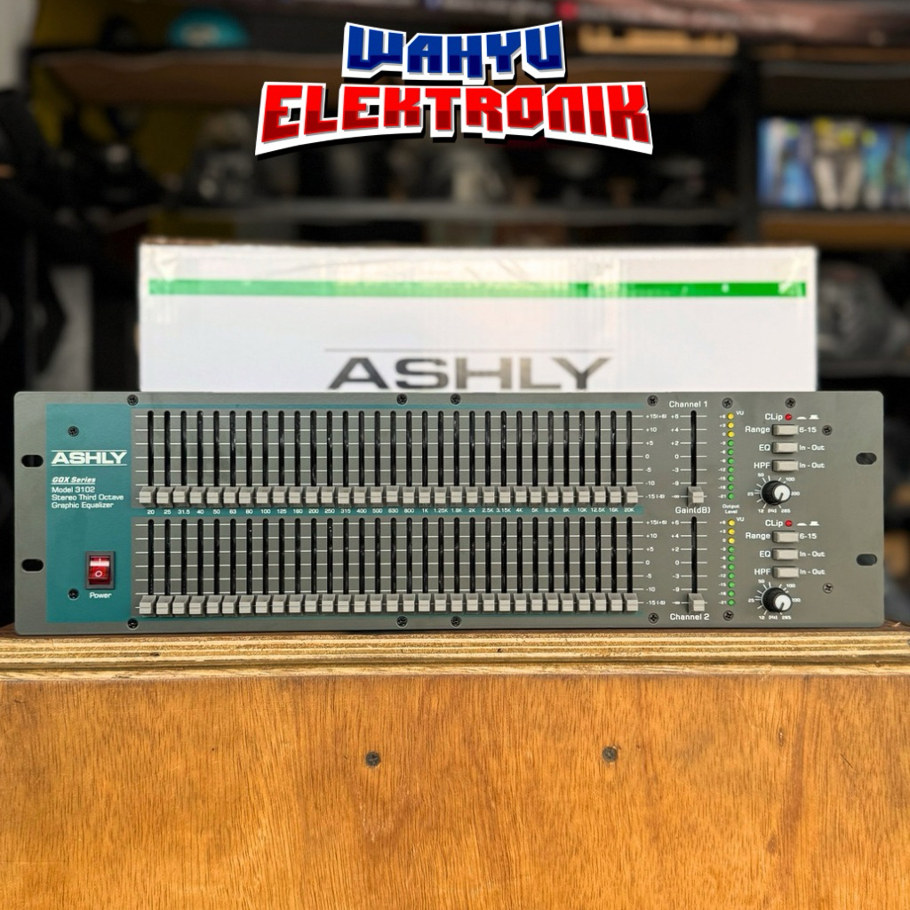 Equaliser Ashly GQX3102 // Equaliser 2x31 Ashly