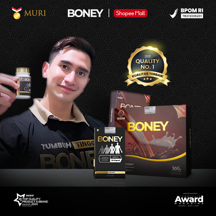 HARGA SPESIAL - Boney Kapsul dan Susu Boney - 100% Original BPOM Approved