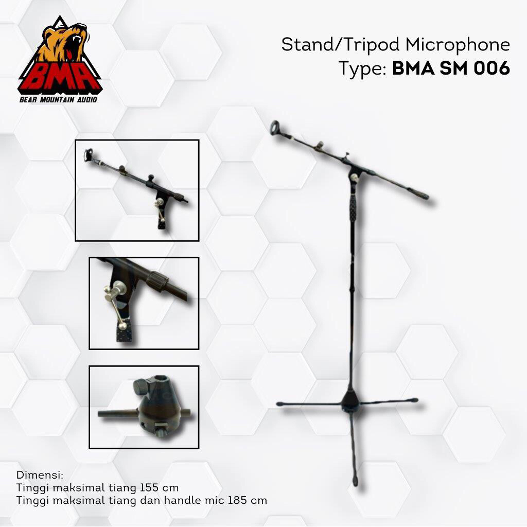 Stand Mic BMA SM 006 Stand Mic Full Besi / Stand Microphone BMA SM 006