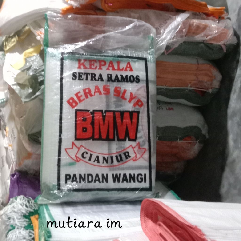 Karung Beras BMW PANDAN WANGI 25kg 100 PCS  | Karung Transparan Bmw Cianjuar