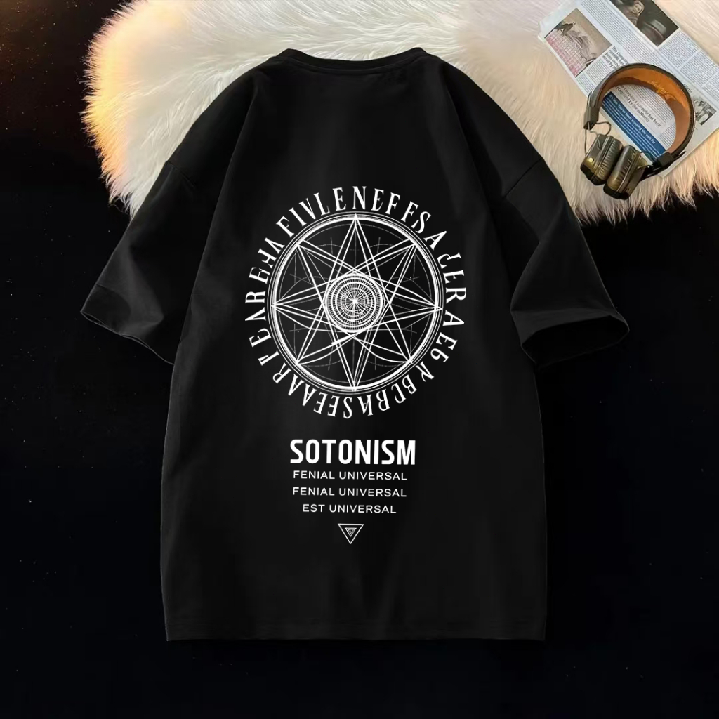 House Of Smith Oversize Tshirt Black Cotton