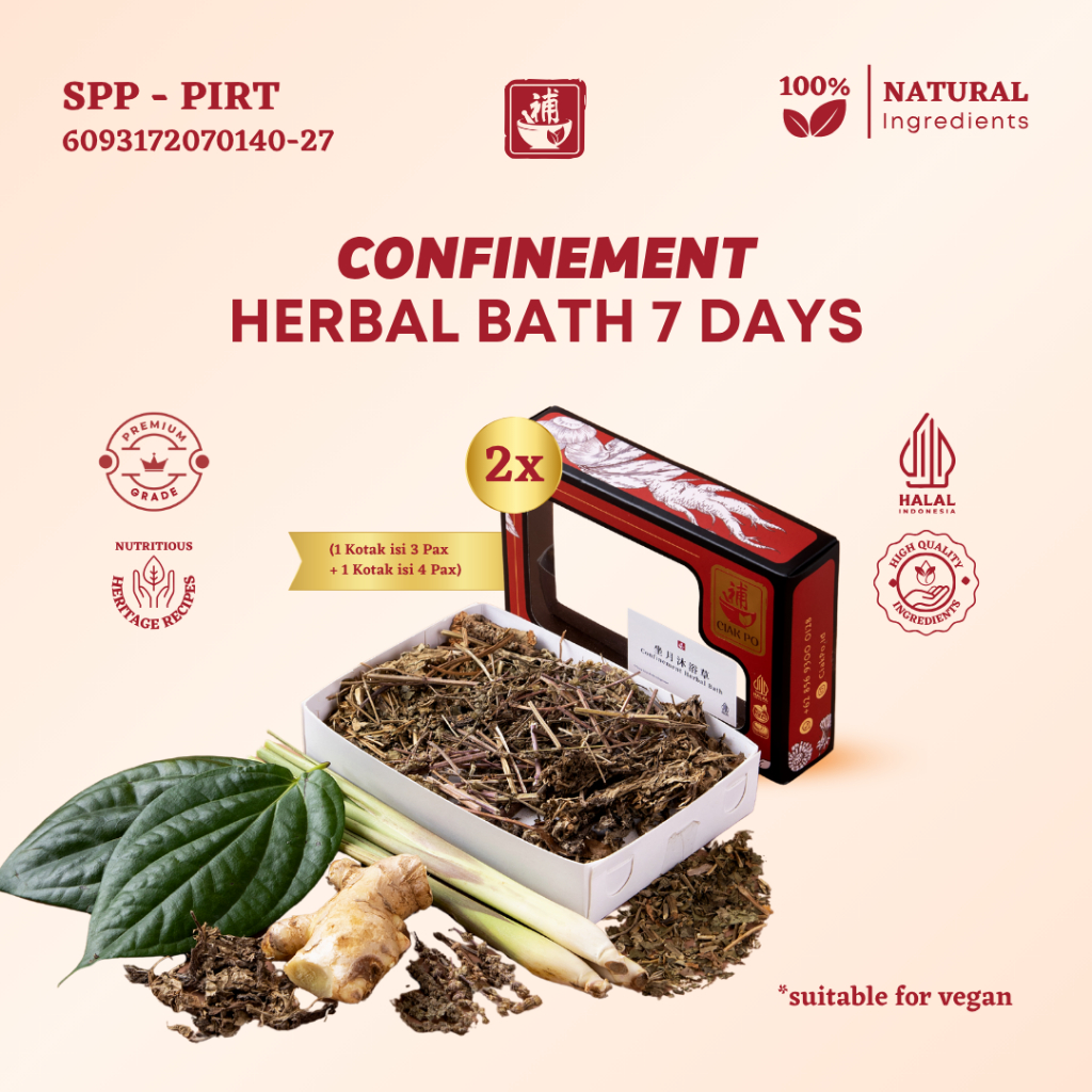 Ciak Po - Confinement Herbal Bath 7 Days Paket Mandi Rempah Melahirkan
