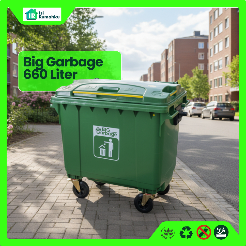 Tong sampah taman Jumbo 660 Liter Tempat Sampah Besar / Tong Sampah Taman KANTOR SEKOLAH CAFE RUMAH 