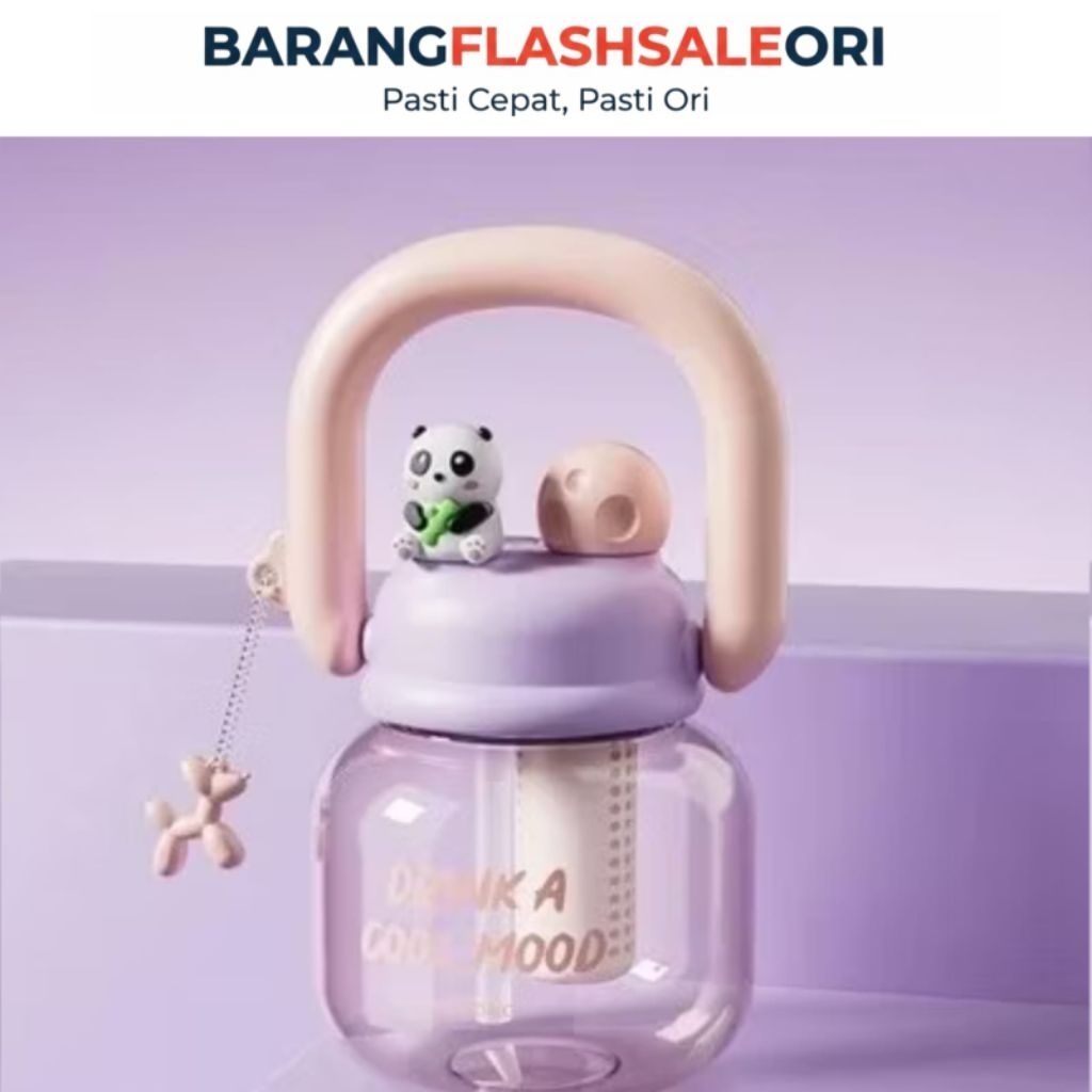 KJ 100-BOTOL GEMOY/Tumblr Botol MinumAnak Gemoy / Botol Minum Transparan Karakter