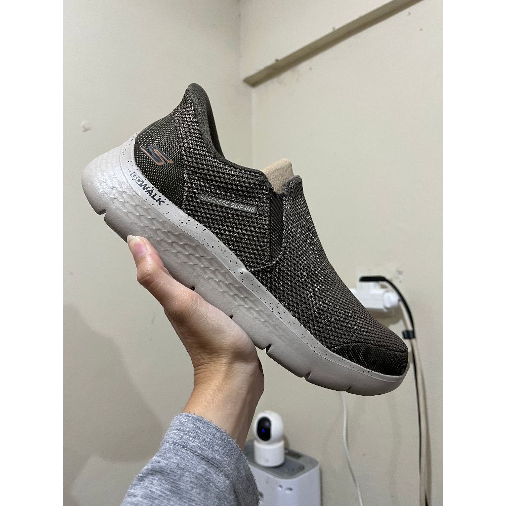 Sepatu Pria Skechers SlipIns Go Walk Flex Ojai ORIGINAL 216333KHK