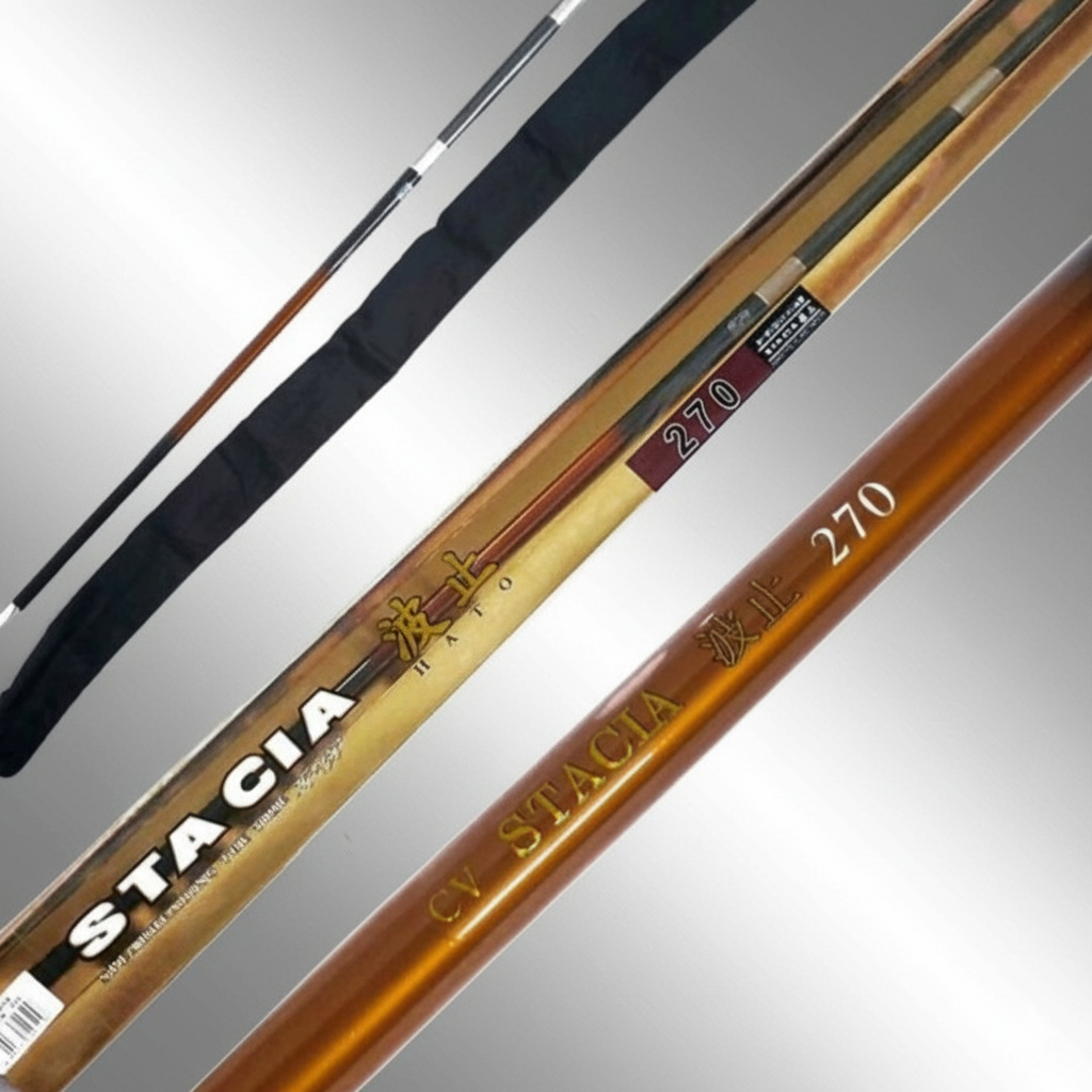 Tegek HINOMIYA Stacia 180 210 240 270 300 360 450 540  Mancing Kolam Galatama Hard Carbon