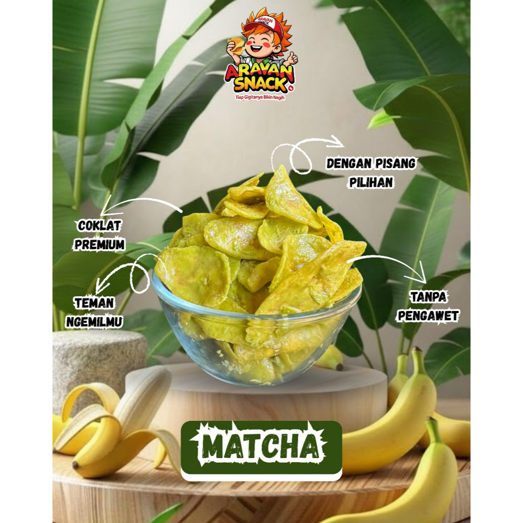 KERIPIK PISANG LUMER || KERIPIK PISANG MATCHA