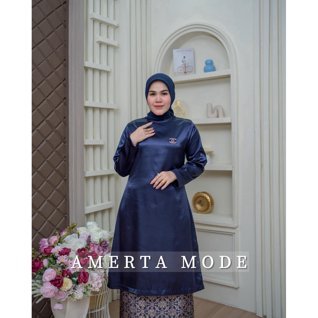Stelan Kurung Melayu Polos / Kebaya Baju Kurung Rok Songket / Kebaya Modern / Kebaya Pesta Seragaman